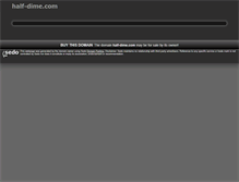 Tablet Screenshot of half-dime.com